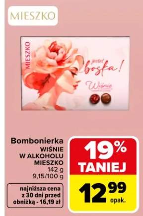 Bombonierka wiśnia w alkoholu Mieszko