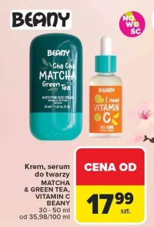 Krem, serum do twarzy MATCHA & GREEN TEA, VITAMIN C, E, B5