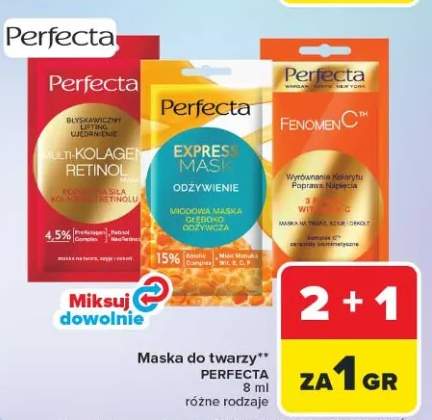 Maska do twarzy Perfecta 7 ml różne rodzaje