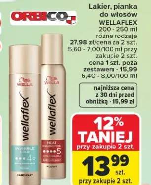 Lakier, pianka do włosów Wellaflex