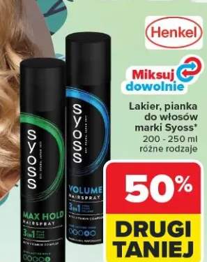 Lakier, pianka do włosów marki Syoss