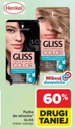 Farba do włosów Gliss różne rodzaje