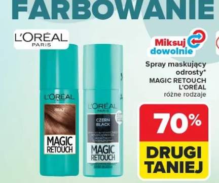 Spray maskujący odrosty Magic Retouch różne rodzaje