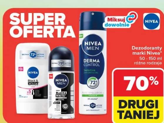 Dezodoranty Derma Control, Black & White