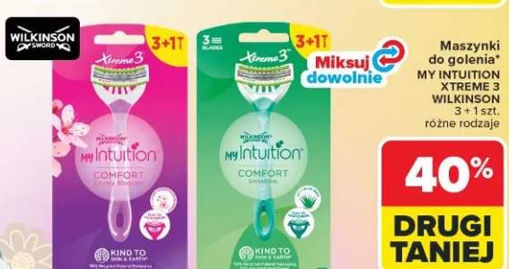 Maszynki do golenia My Intuition Xtreme 3+1szt. różne rodzaje