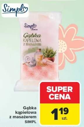 Gąbka kąpielowa z masażerem