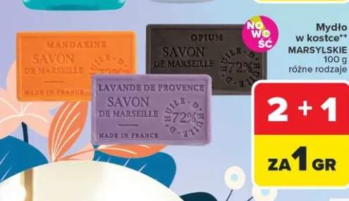Mydło w kostce marsylskie różne rodzaje