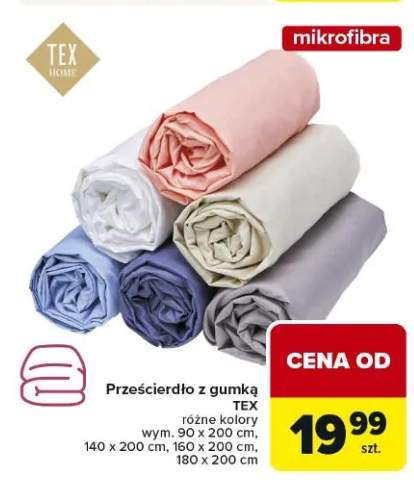 Prześcieradło z gumką różne kolory