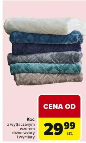 Koc z wytłaczonym wzorem różne wzory i wymiary