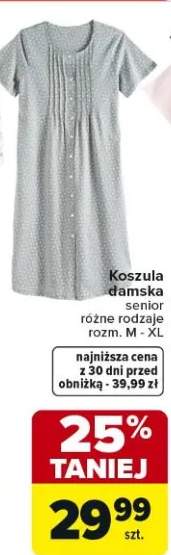 Koszula damska senior różne rodzaje