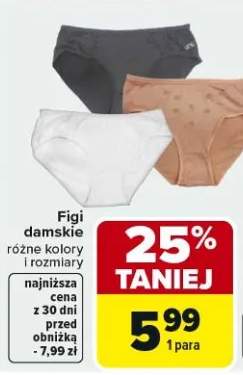 Figi damskie różne kolory i rozmiary