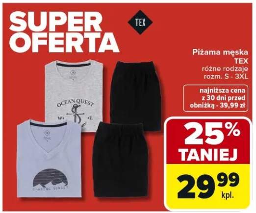 Piżama męska różne rodzaje rozm. S - 3XL