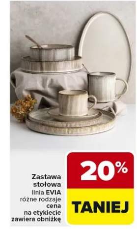 Zastawa stołowa linia Evia różne rodzaje