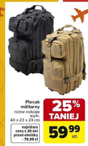 Plecak militarny różne rodzaje