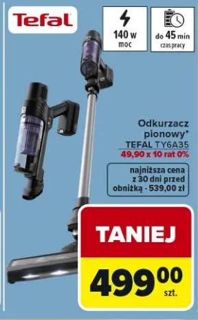 Odkurzacz pionowy TEFAL TY6A35
