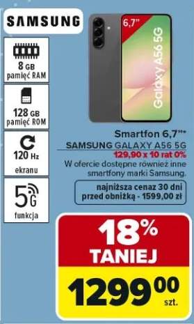 Smartfon 6,7" SAMSUNG GALAXY A56 5G