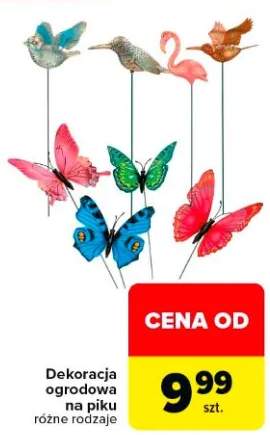 Dekoracja ogrodowa na piku różne rodzaje