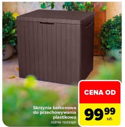 Skrzynia balkonowa do przechowywania plastikowa różne rodzaje