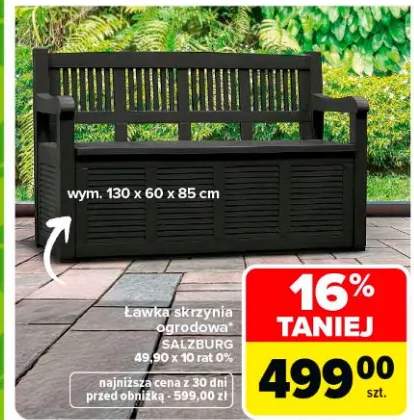 Ławka skrzynia ogrodowa