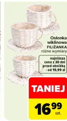 Osłonka wiklinowa Filiżanka