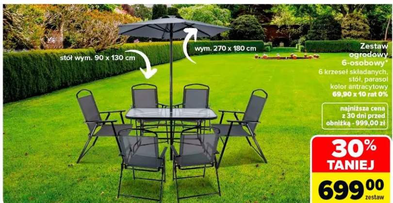 Zestaw ogrodowy 6-osobowy