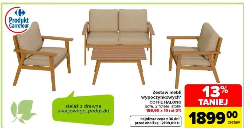 Zestaw mebli wypoczynkowych Coffe Halong