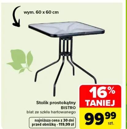 Stolik prostokątny Bistro