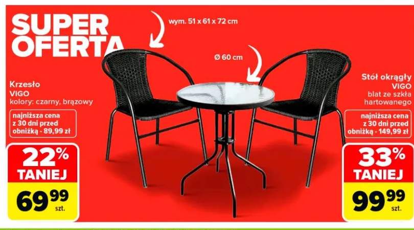 Stół okrągły Vigo