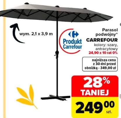 Parasol podwójny Carrefour