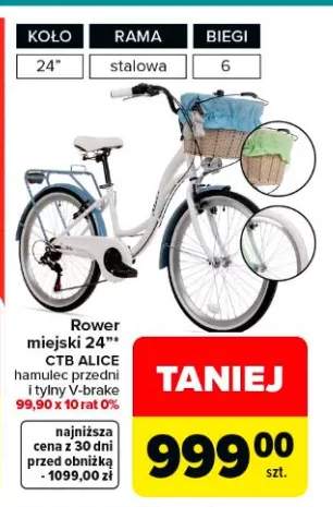 Rower miejski 24" CTB Alice