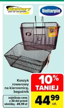 Koszyk rowerowy na kierownicę, bagażnik