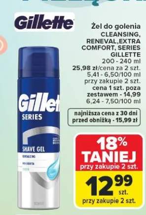Żel do golenia Cleansing, Renewal, Extra Comfort, Series