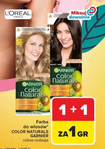 Farba do włosów Color Naturals różne rodzaje