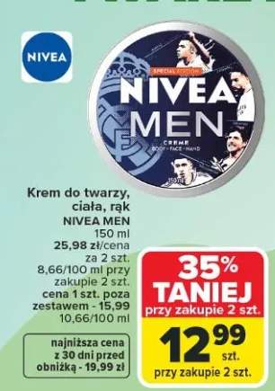 Krem do twarzy, ciała, rąk Nivea Men