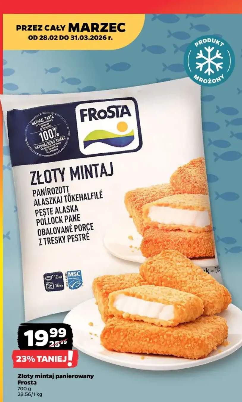 Złoty mintaj panierowany