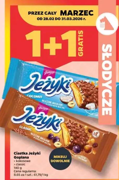 Ciastka jeżyki goplana classic