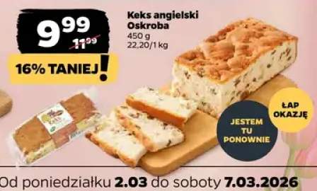 Keks angielski oskroba