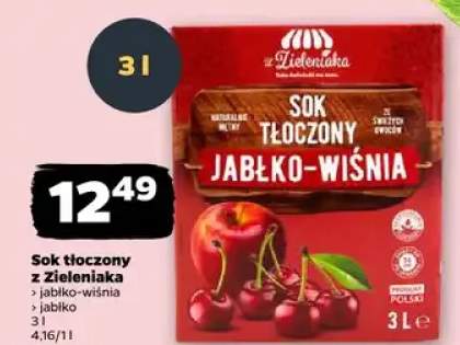 Sok tłoczony jabłko-wiśnia