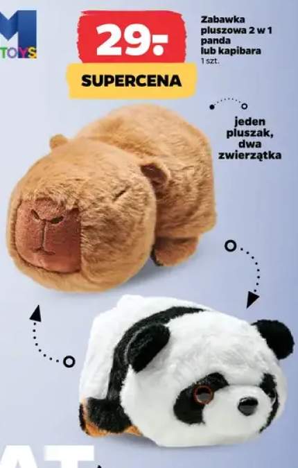 Zabawka pluszowa 2 w 1 panda lub kapibara