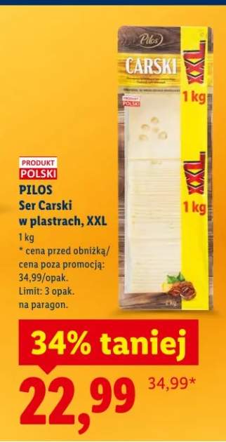 Ser Carski w plastrach, XXL