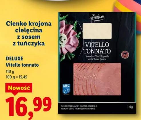 Vitello tonnato cielęcina z sosem z tuńczyka