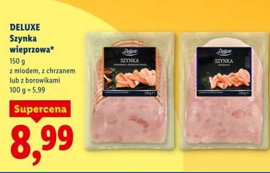 Szynka wieprzowa z miodem, z chrzanem lub z borówkami