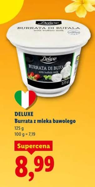 Burrata z mleka bawolego