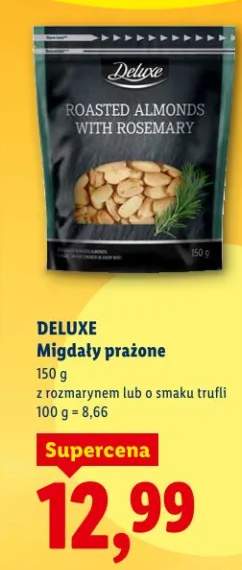 Migdały prażone z rozmarynem lub o smaku trufli