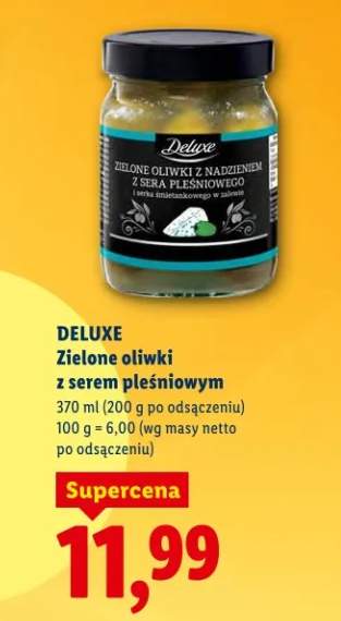 Zielone oliwki z serem pleśniowym