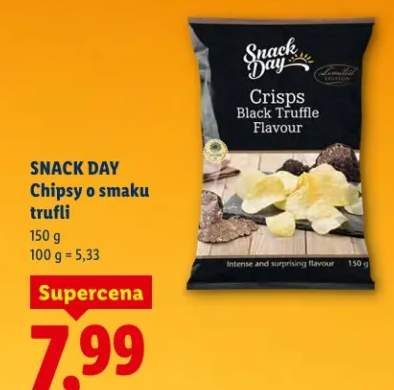 Chipsy o smaku trufli