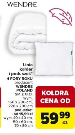 Linia kołder i poduszek 4 PORY ROKU