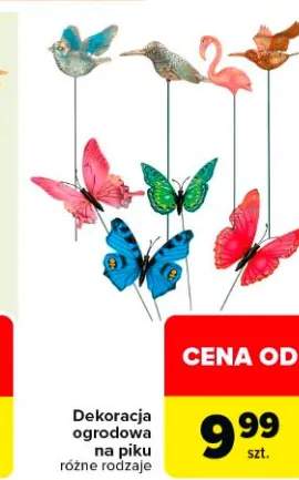 Dekoracja ogrodowa na piku różne rodzaje