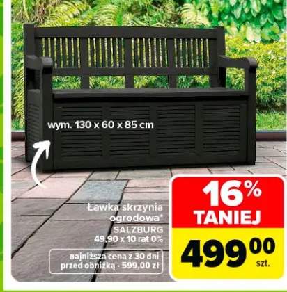 Ławka skrzynia ogrodowa