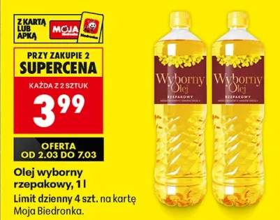 Olej wyborny rzepakowy